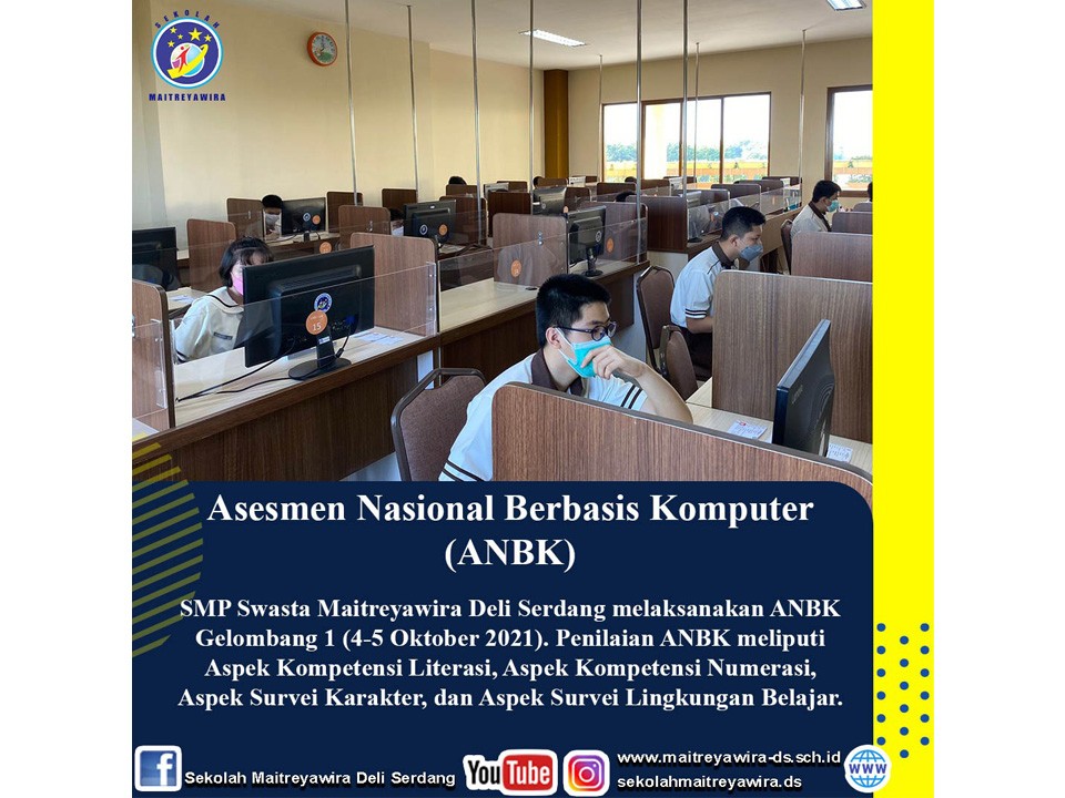 Selamat dan Sukses ANBK 2021  Gelombang 1 4-5 Oktober 2021